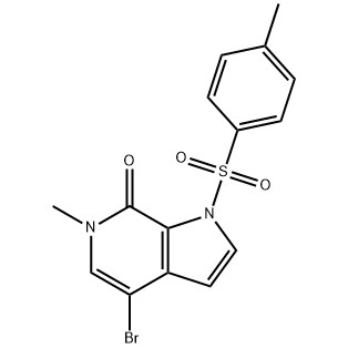 4-brom-6-metil-1-tosil-1H-pirolo[2,3-c]piridin-7(6H)-ons CAS Nr. :1445993-87-2