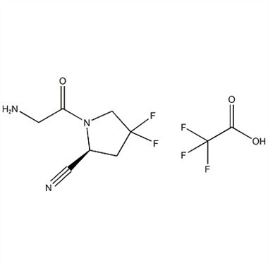 (S)-1-(2-Aminoacetil)-4,4-difluorpirolidīns-2-karbonitrils Trifluoracetāts CAS Nr.:1448440-40-1