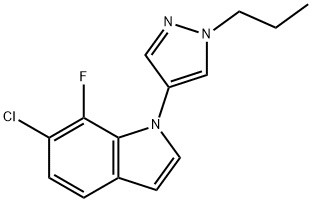 6-Hloro-7-fluor-1-(1-propil-1H-pirazol-4-il)-1H-indols CAS Nr. : 1782070-67-0